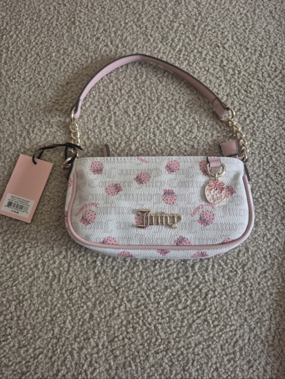 Juicy Couture Berry Sweet Shoulder Bag Angel/Crystal Pink
